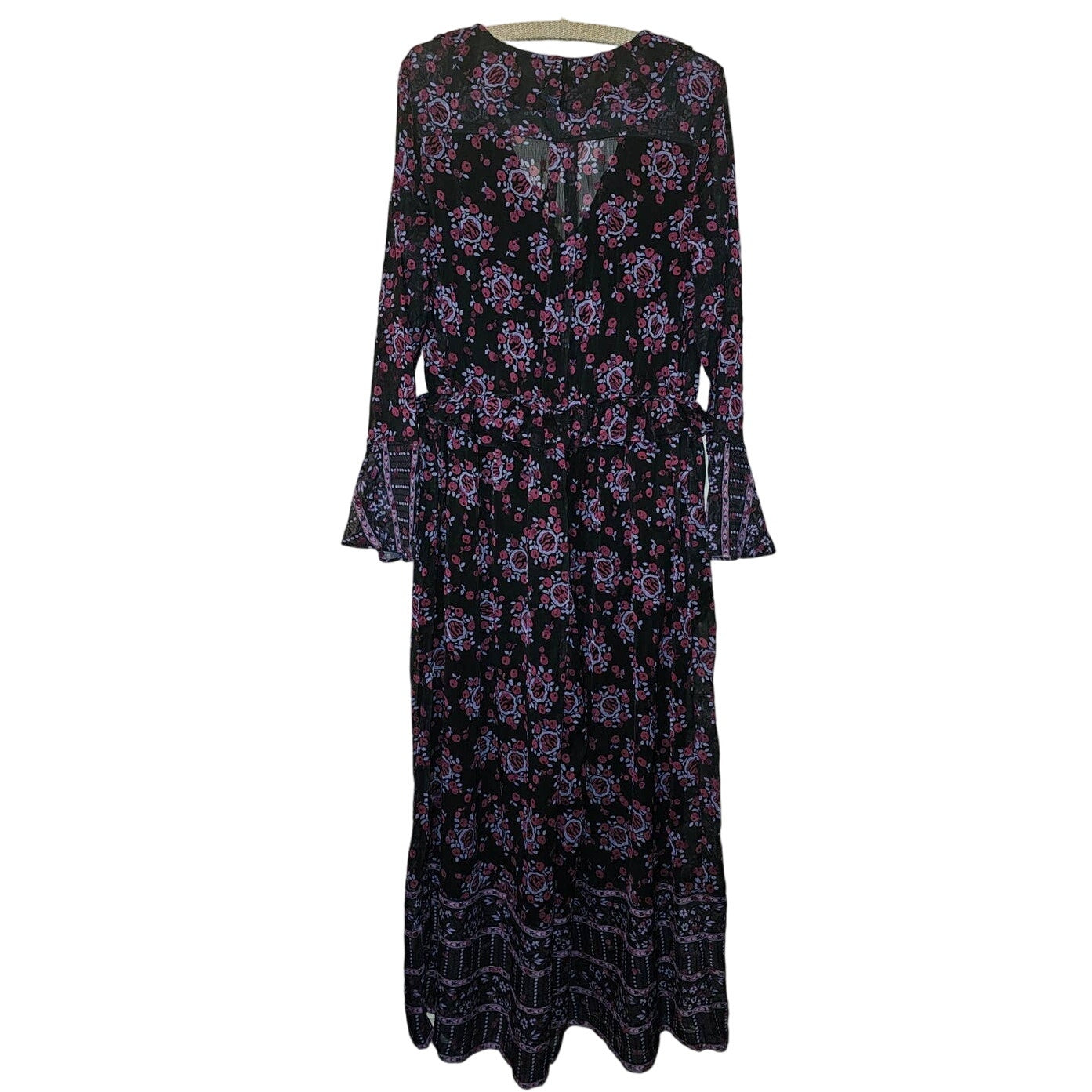 Anna Sui Cassiel Abstract Floral Jumpsuit