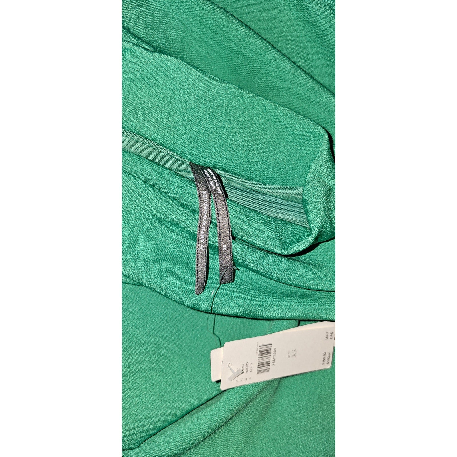 Anthropologie The Maya Ruched Cowl-Neck Midi Dress $160 X-SMALL Green