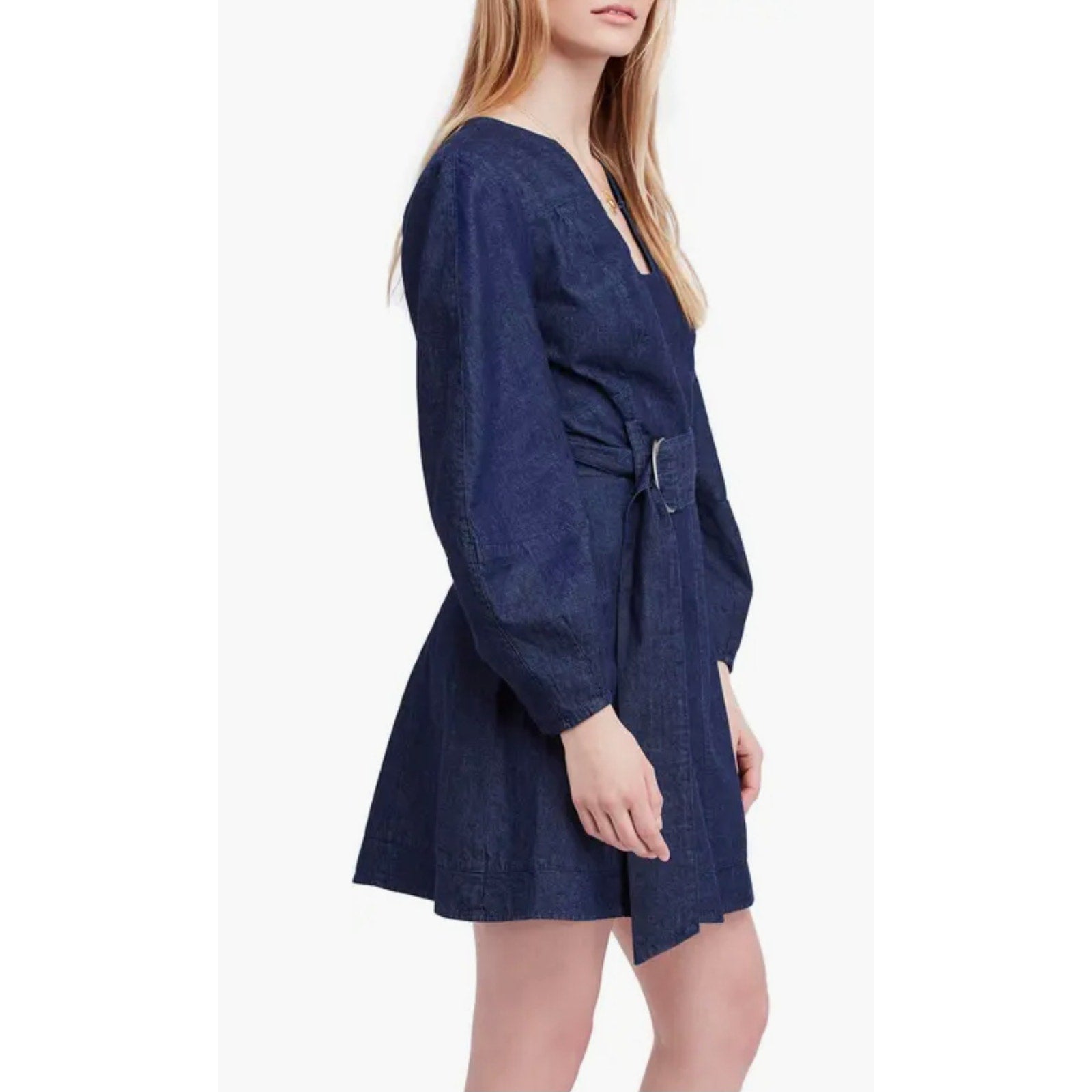 Free People Boho-Chic Karmen Chambray Dress