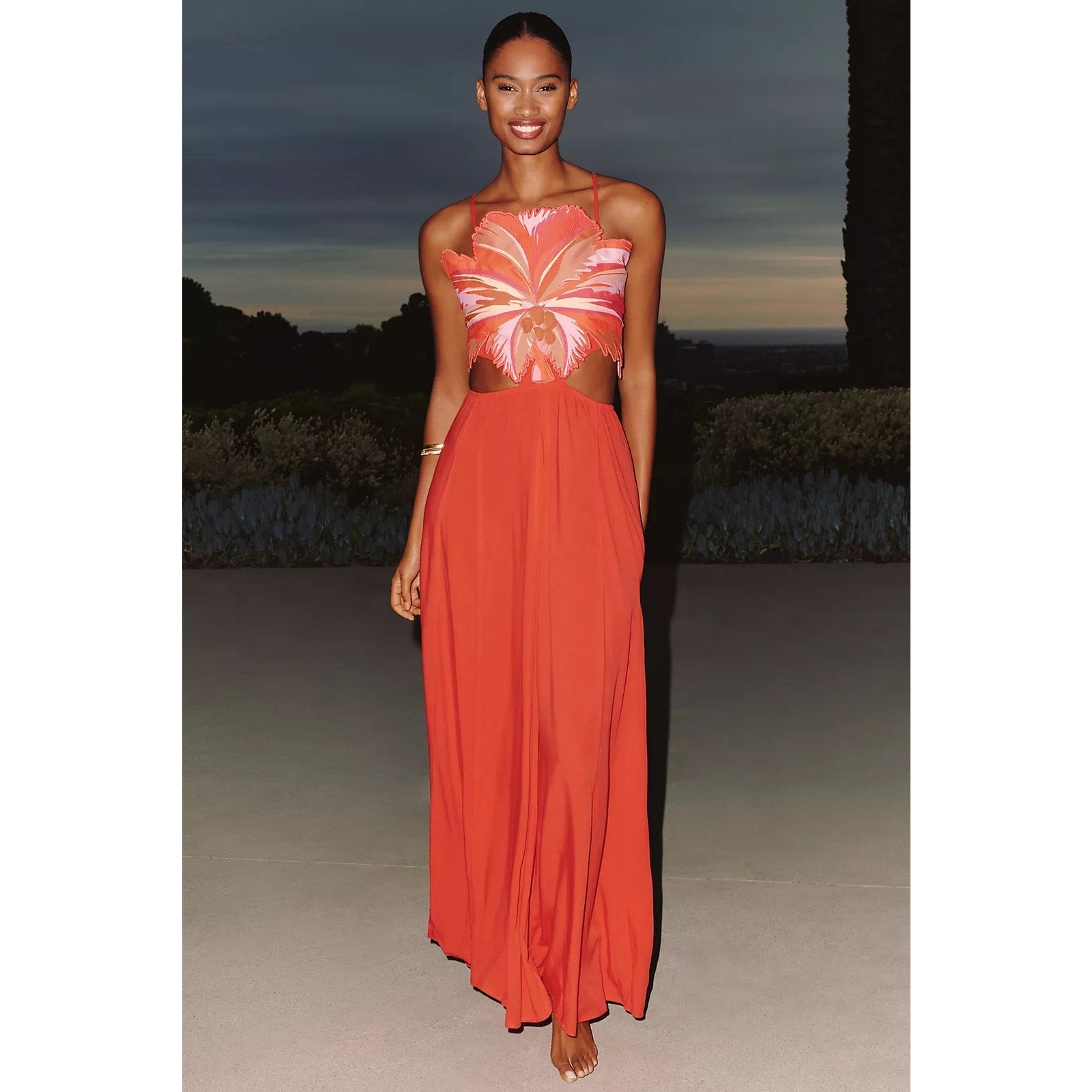 Anthropologie Maaji Boho Sunrise Owen Midi Dress