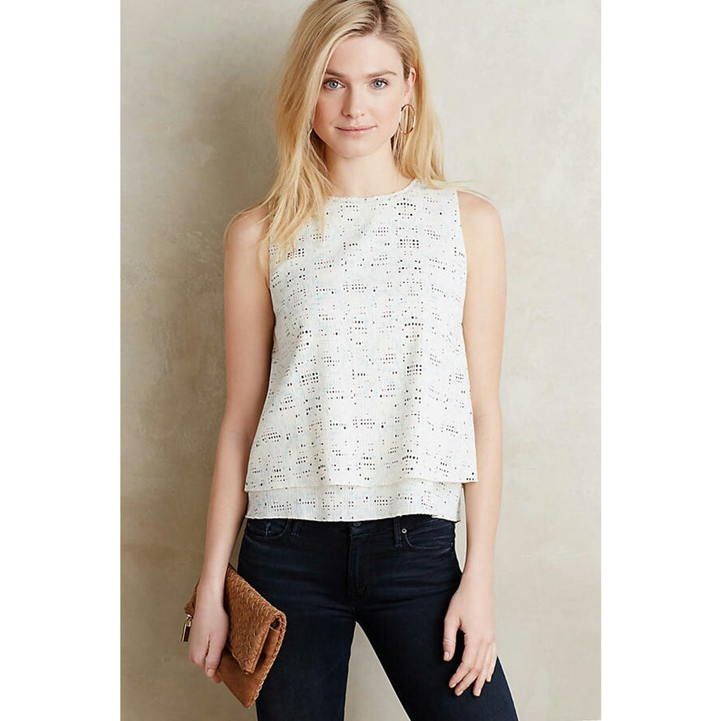 NEW Anthropologie Makam Double-Layer Tank by Lilla Size Small Retails $118