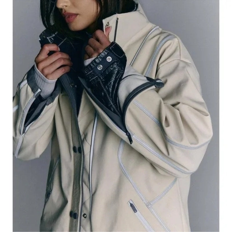 Free People Moon Magic Reflective Rain Parka