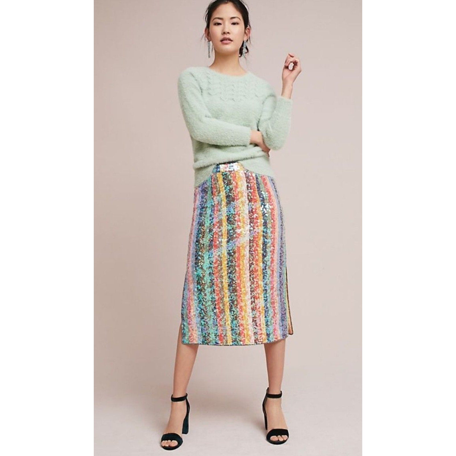 Anthropologie Aubade Fuzzy Pullover Sweater