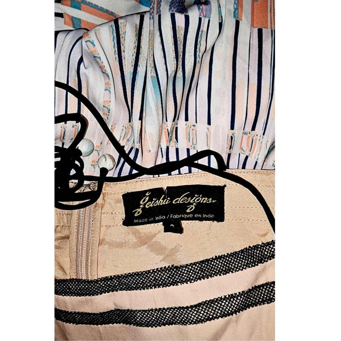 New Anthropologie GEISHA DESIGNS Abstract Pleated Midi Dress $230 SMALL