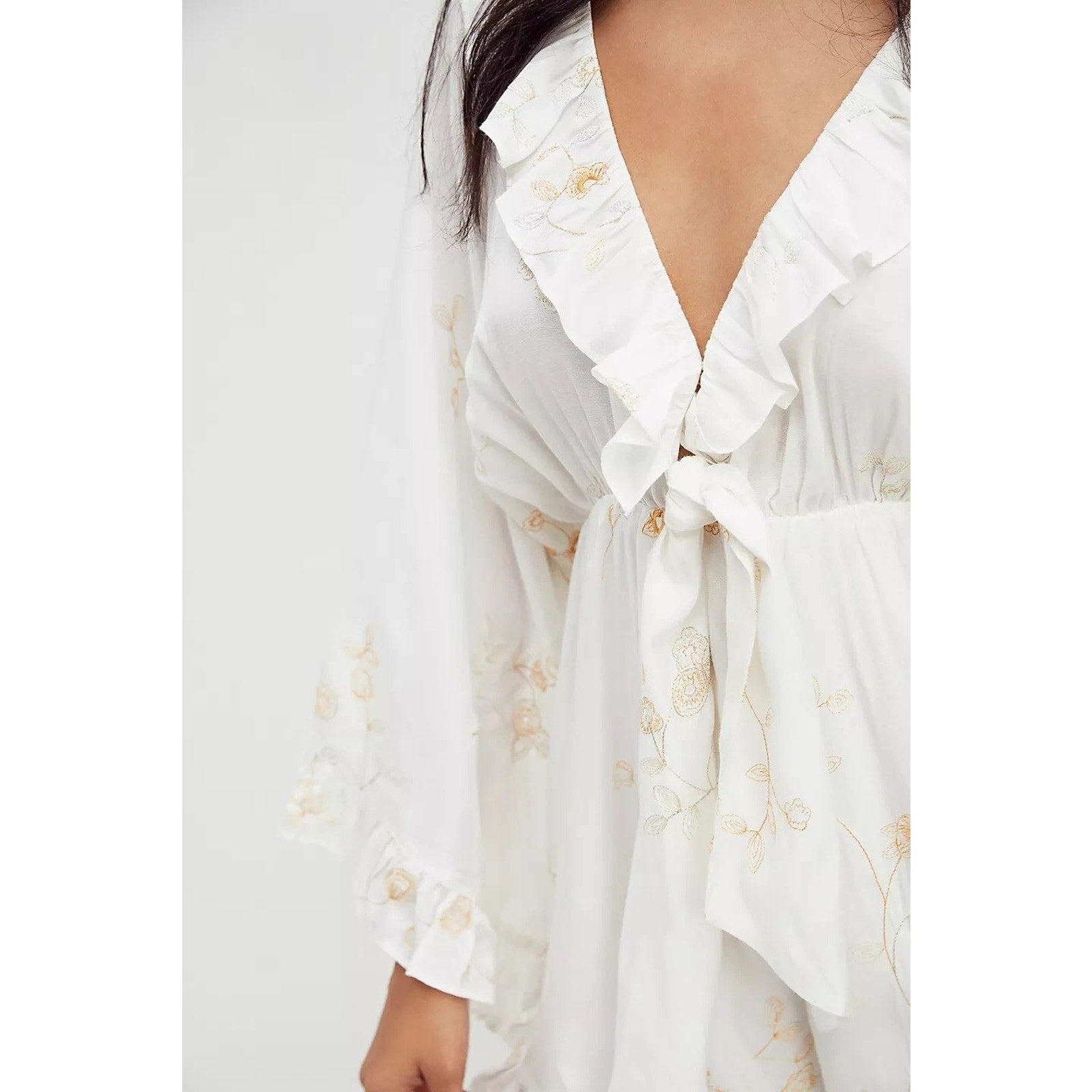 New Free People Dance All Night Romper Size XS White