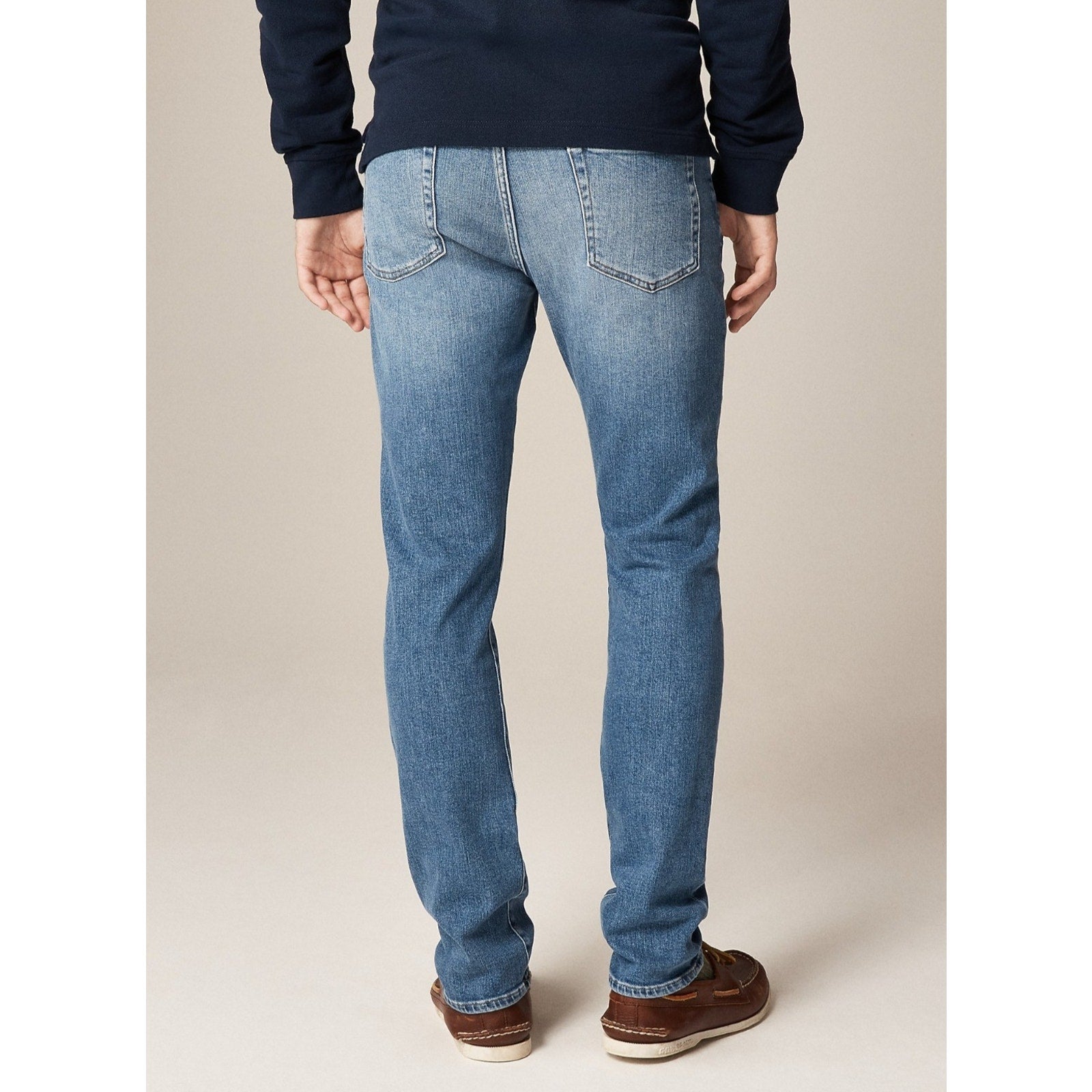 New J Crew 770 Straight-fit Stretch Denim Jeans in Medium Wash $148 W 32 L 32