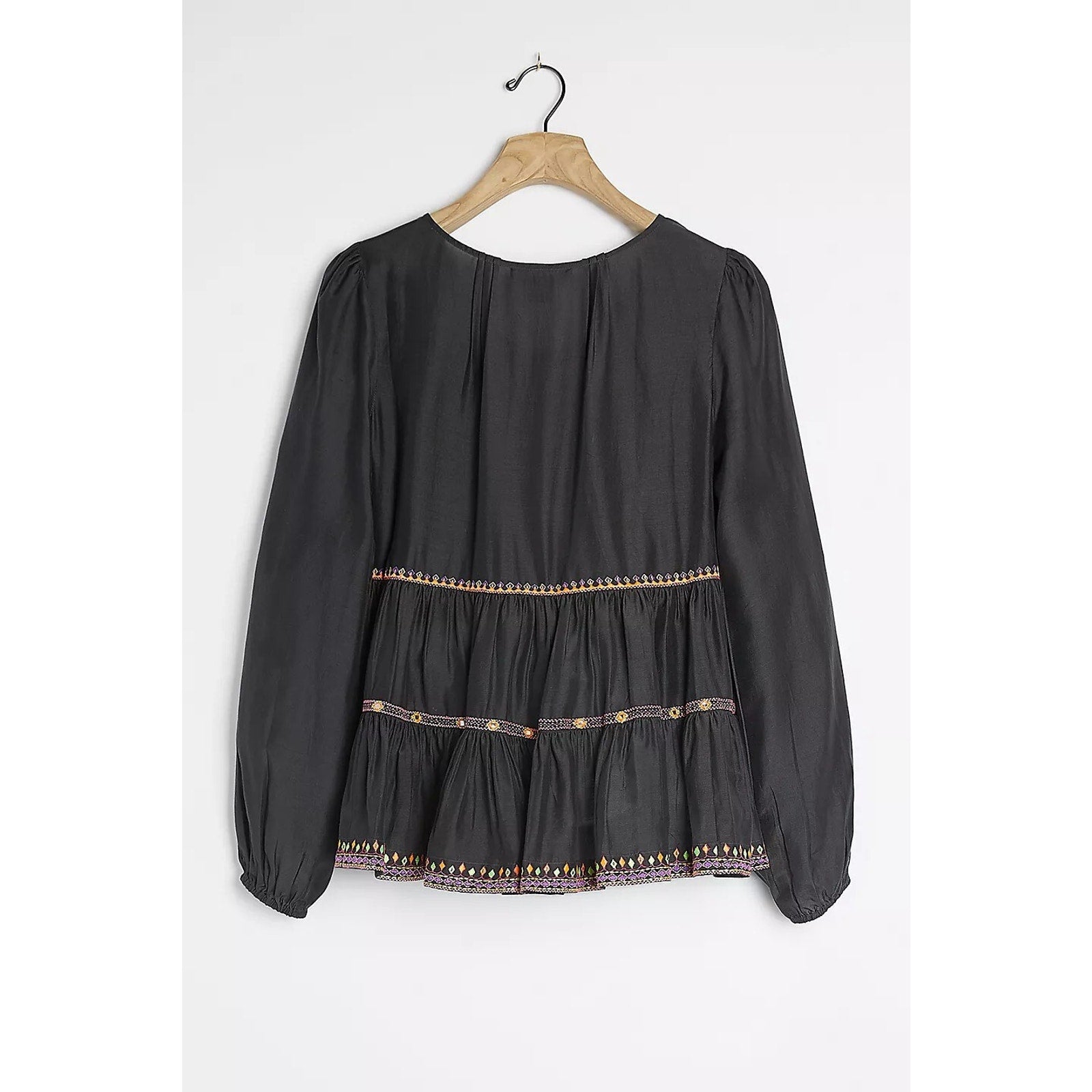 New Anthropologie Tatienne Babydoll Blouse by Tanvi Kedia Size XS Embroidered