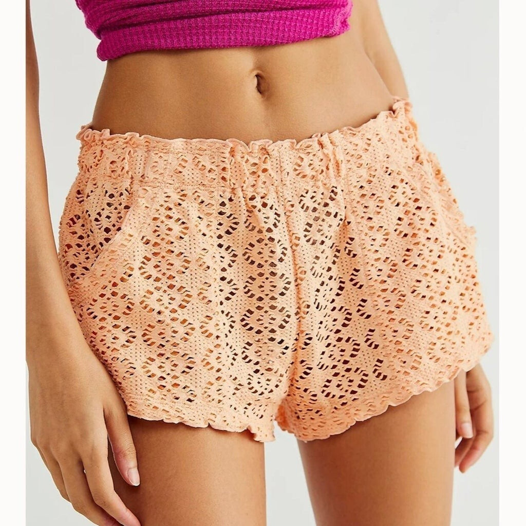 New free-est Beach Crochet Love Shorts Size XS