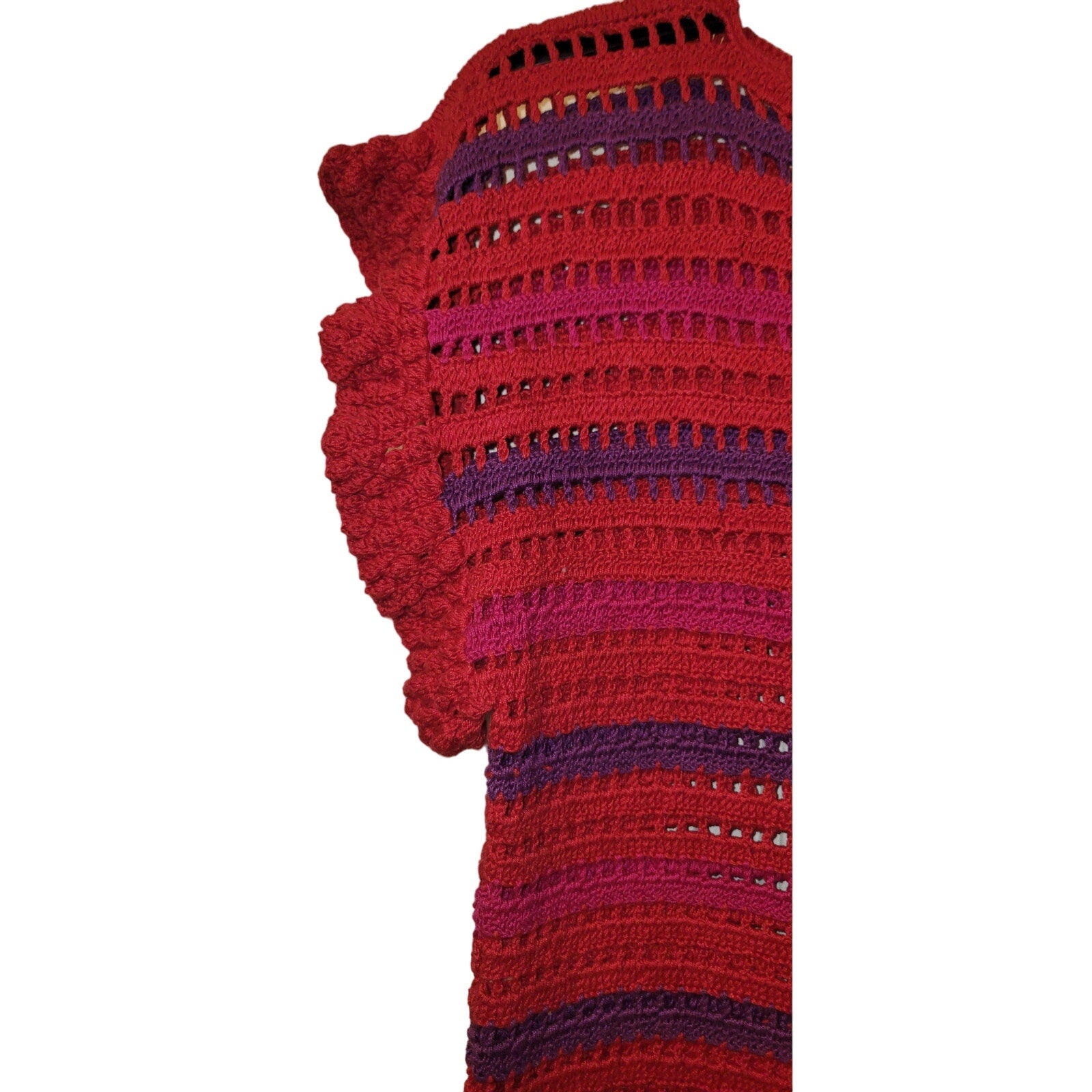 New Catarina Mina crochet Top ONESIZE Red/Purple