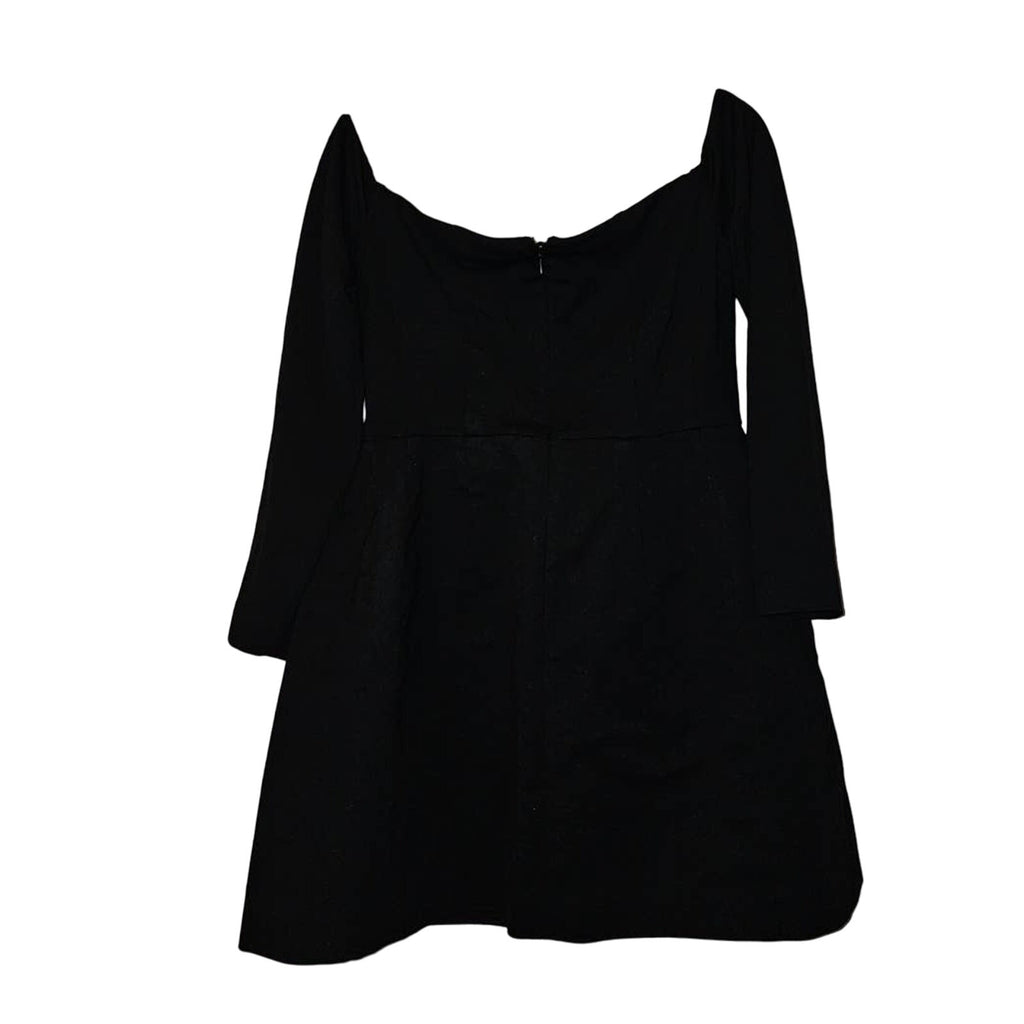 New Anthropologie Hutch Structured Off-The-Shoulder Dress LBD SIZE 6 Black
