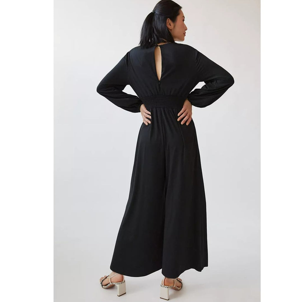 Anthropologie Hutch V-Neck Wide-Leg  Jumpsuit