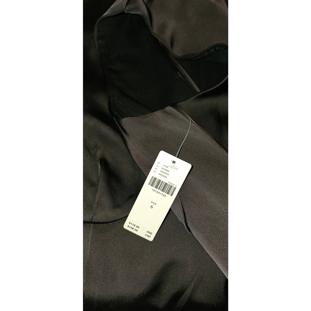 Anthropologie Sleeveless Square Neck Shift Mini Dress Brown Size 6 Anthropologie