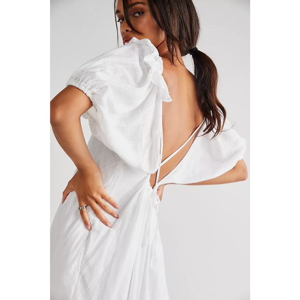 New Free People Kaylyn Midi Dress Free-est $108 SMALL Ivory