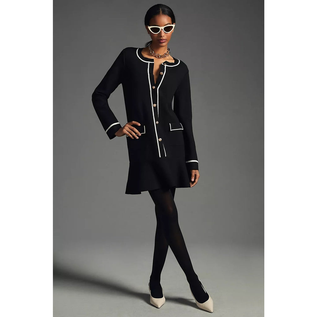 Anthropologie Endless Rose Mini Sweater Dress