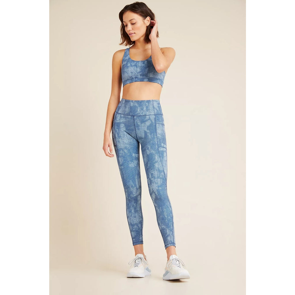 NEW Anthropologie Blue Gottex Sophia Active Wear Set Size Small