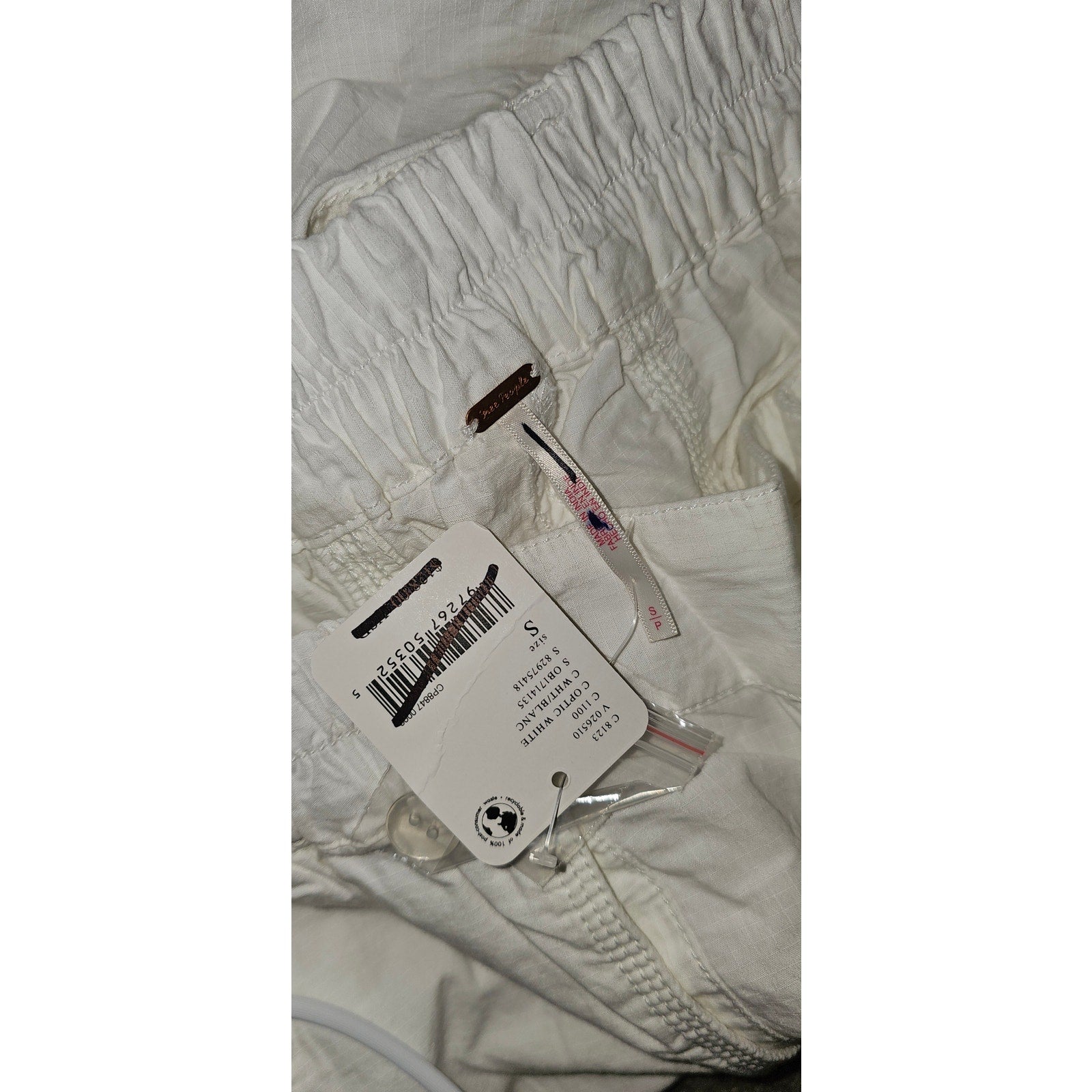 New FREE PEOPLE Marbella Crop Harem Pants $128 SMALL White Oversized