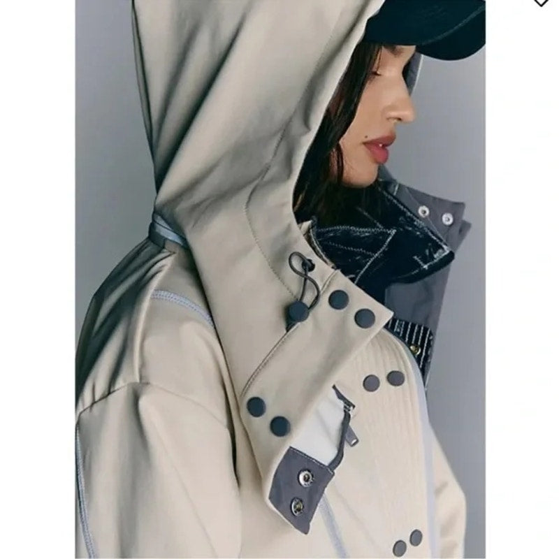 Free People Moon Magic Reflective Rain Parka