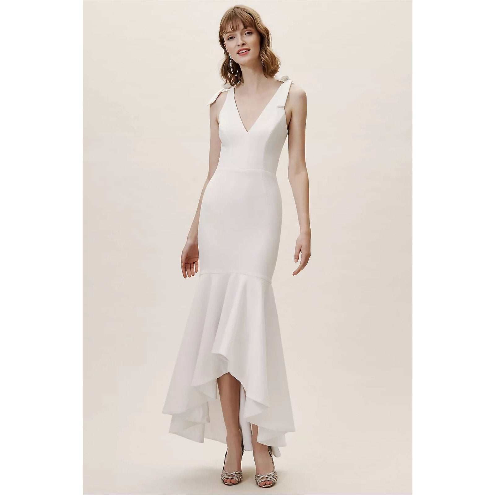 New BHLDN Dress the Population Julia Dress $273 MEDIUM White SPECIAL OCCASION