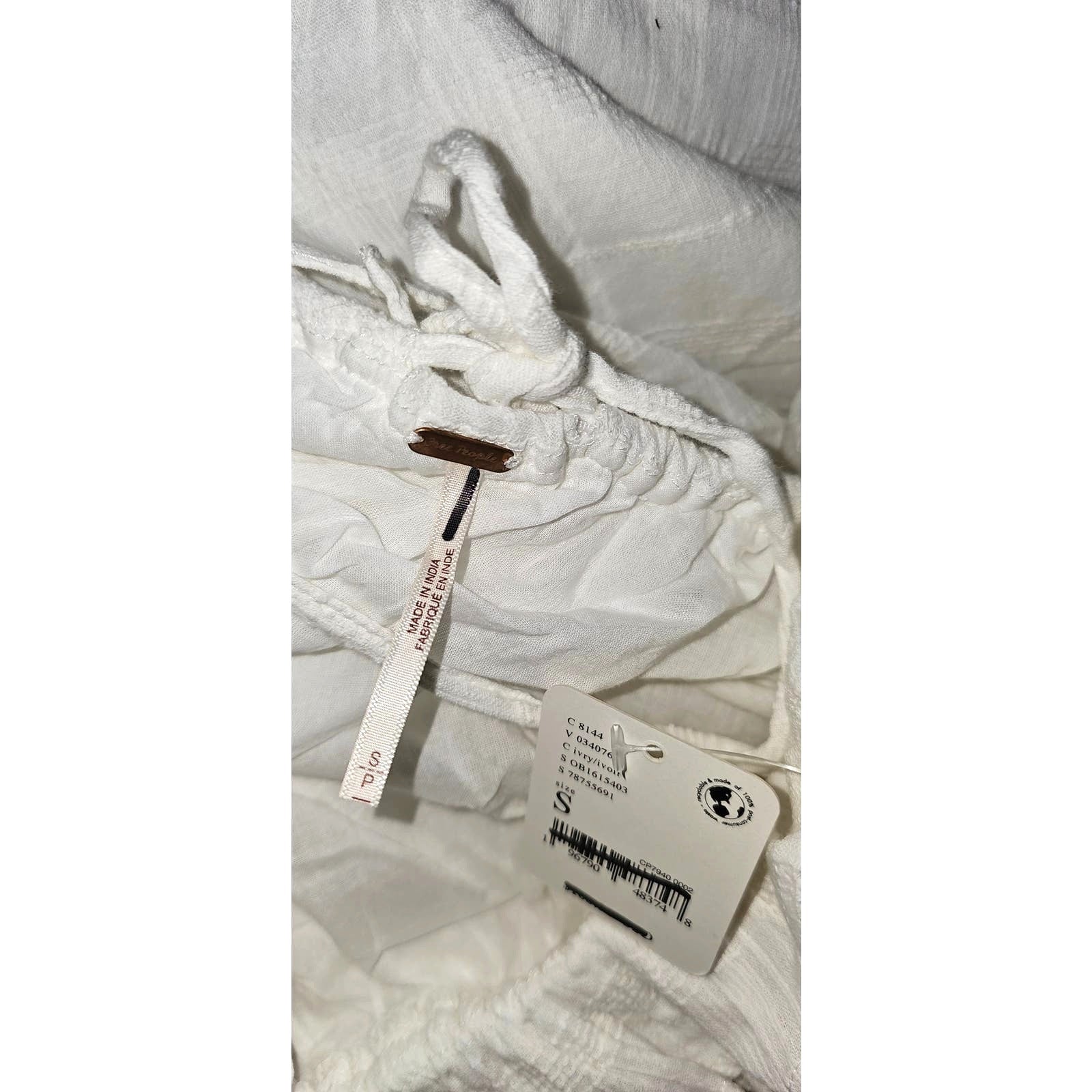 New Free People Kaylyn Midi Dress Free-est $108 SMALL Ivory