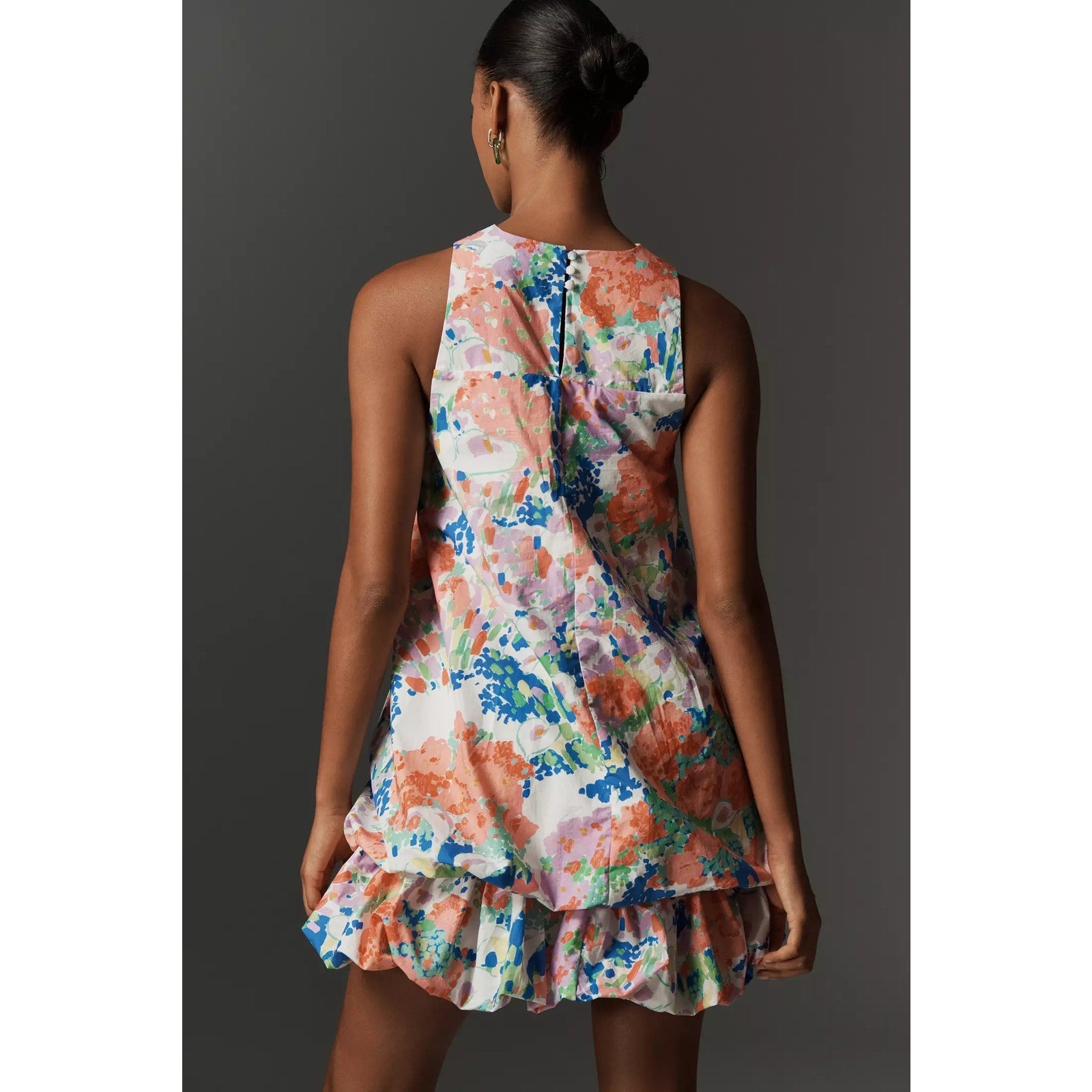 Anthropologie Maeve Sleeveless Double Bubble-Hem Mini Dress M / L Anthropologie