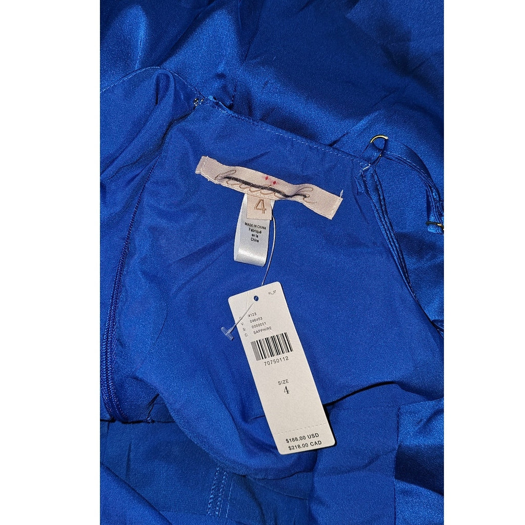 New Anthropologie Hutch Cowl Neck Jumpsuit $188 SIZE 4 Sapphire Special Occasion