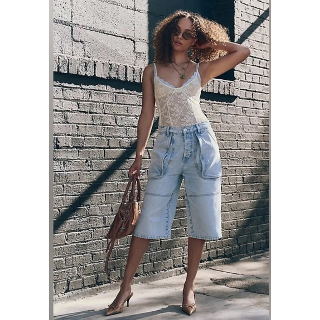 Free People Havasu Slouchy Cropped Jeans