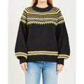 New Anthropologie Just Female Svan Knit Alpaca Wool Blend Sweater $173 Small Blk