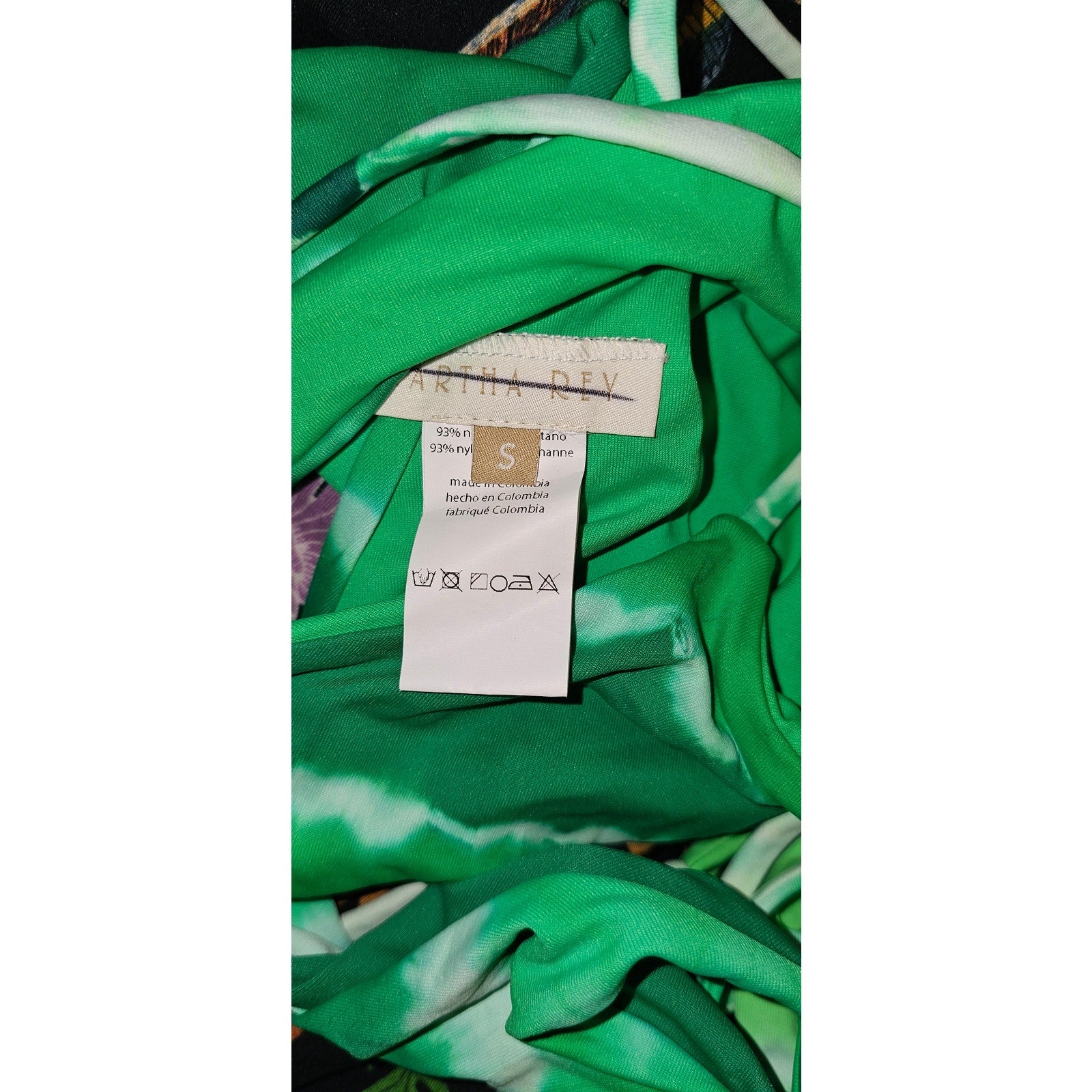 New Free People Martha Rey Holly One-Piece Swimsuit $258 SMALL Green