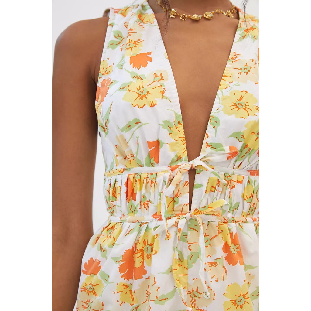 New Anthropologie Faithfull Tamary Playsuit $169 SIZE 4 Palermo Floral Romper