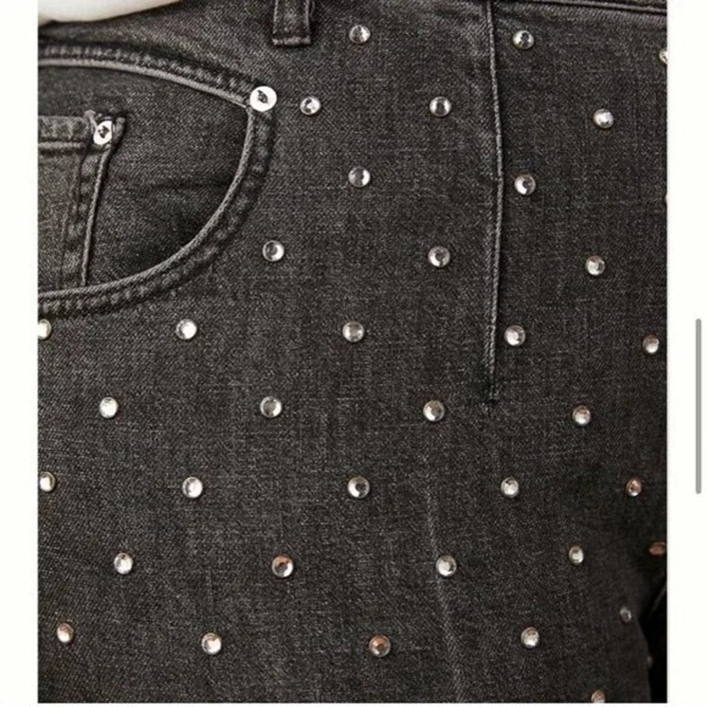New Anthropologie Pilcro Studded Ultra High Rise Jeans Size 26