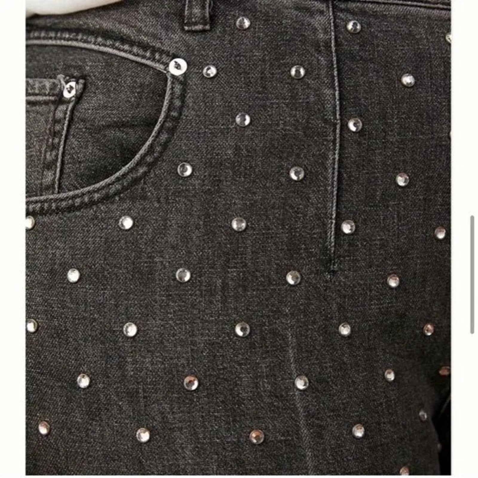 New Anthropologie Pilcro Studded Ultra High Rise Jeans Size 26