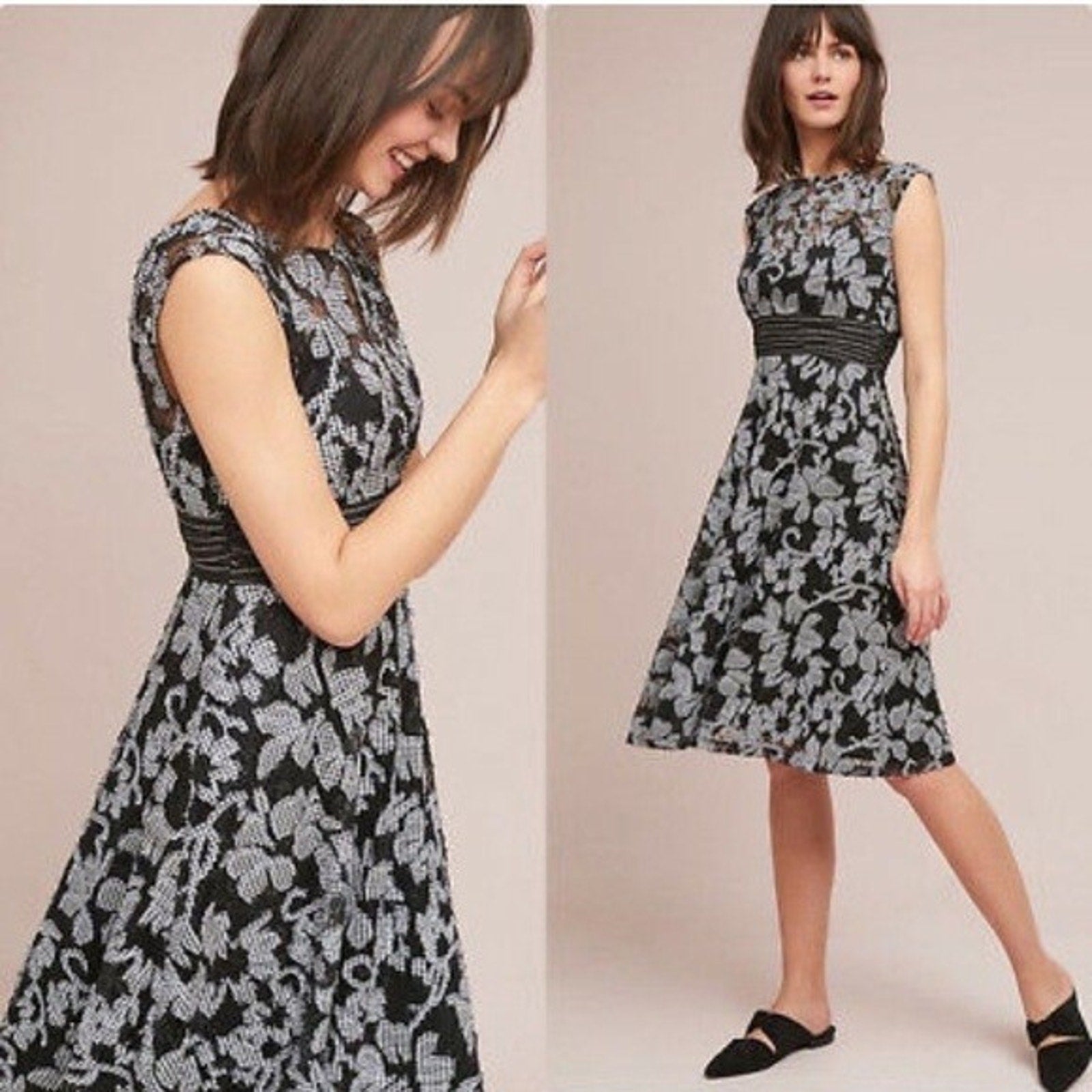 NEW Anthropologie 168 Sommer Floral Lace Dress by ett.twa Size 6