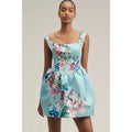 Anthropologie Maeve Sleeveless Square-Neck Fit & Flare Mini Dress LARGE Anthropologie