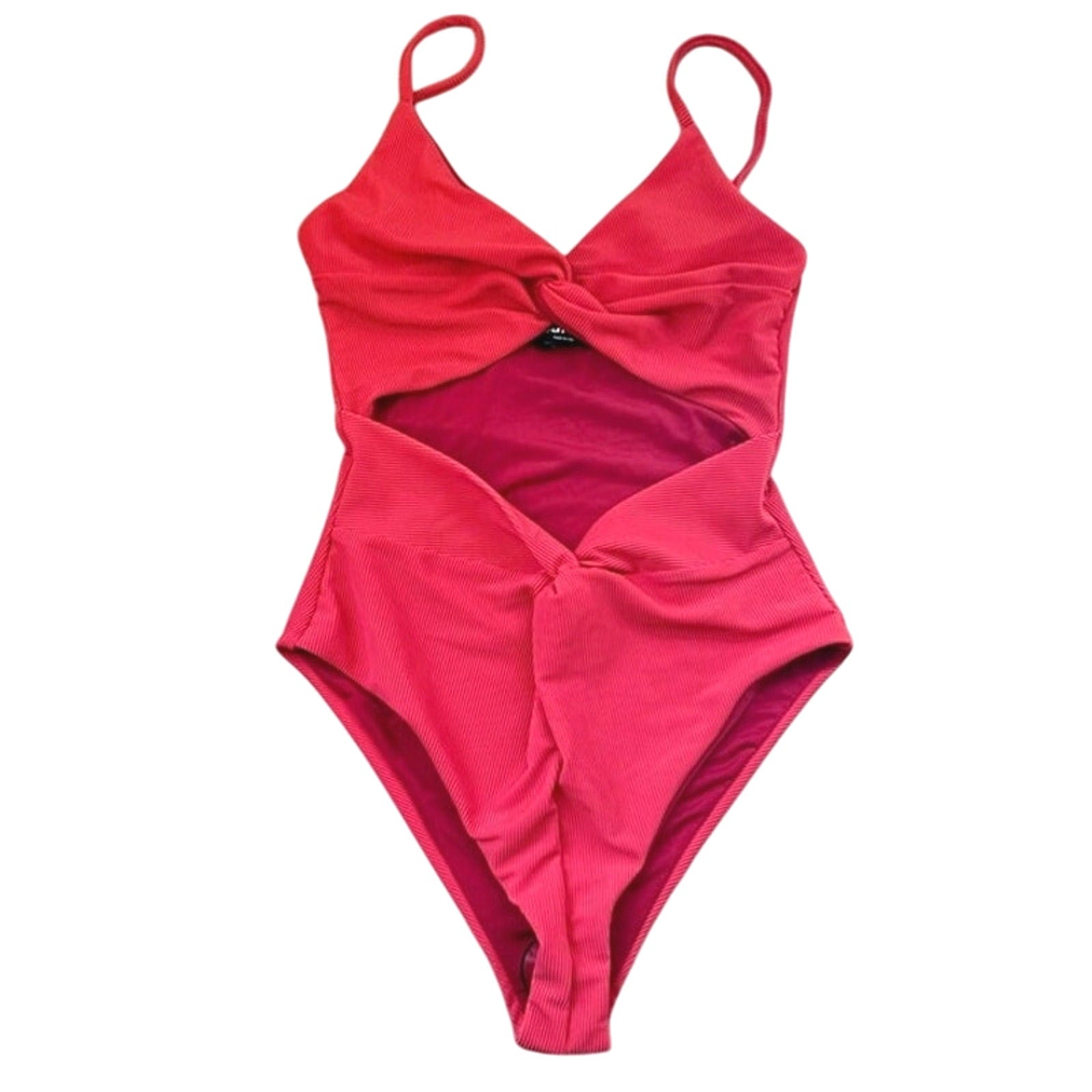 FREE PEOPLE Beach Riot Aviva Rib One-Piece SMALL Hibiscus Free People