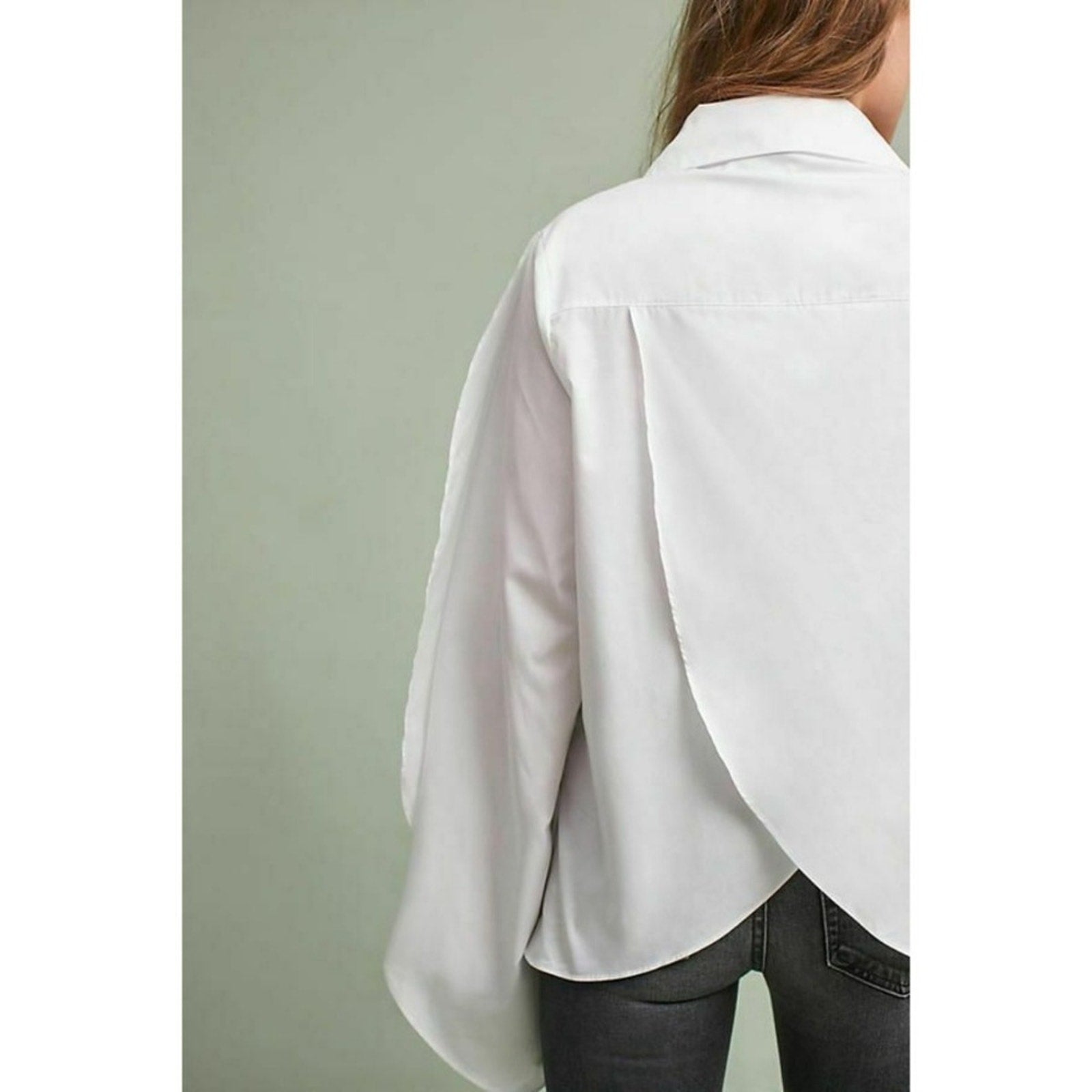 Anthropologie Harshman Luma Buttondown Sleeve Shirt