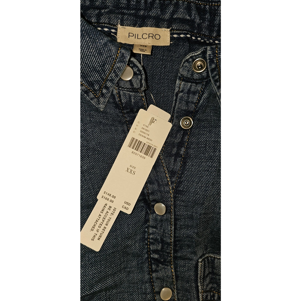 Anthropologie Pilcro Denim Long-Sleeve Buttondown Dress