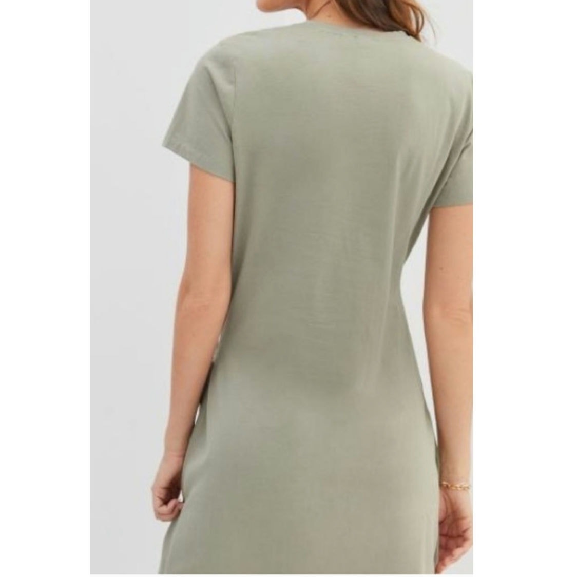 Anthropologie Dolan Draped Midi Dress X-SMALL Moss Anthropologie