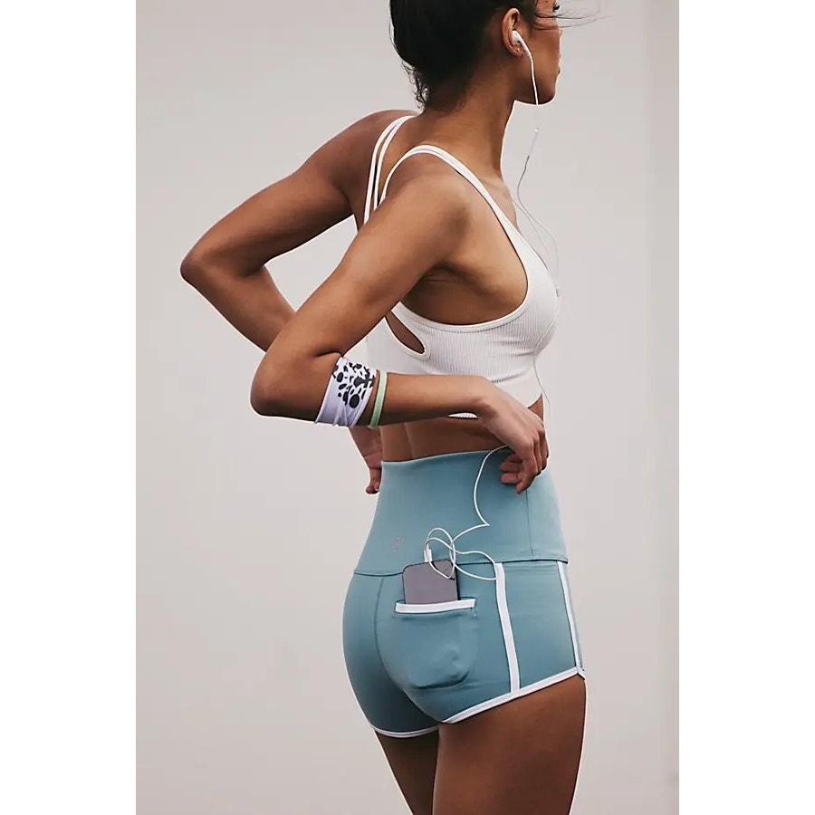 FREE PEOPLE MOVEMENT Island Time Shorts SMALL Eucalyptus Free People