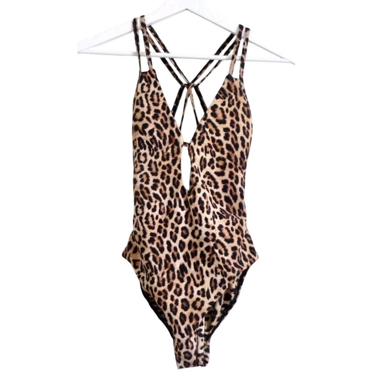 Anthropologie Peixoto Isla One-Piece Swimsuit LARGE 8/10 Leopard Print Anthropologie