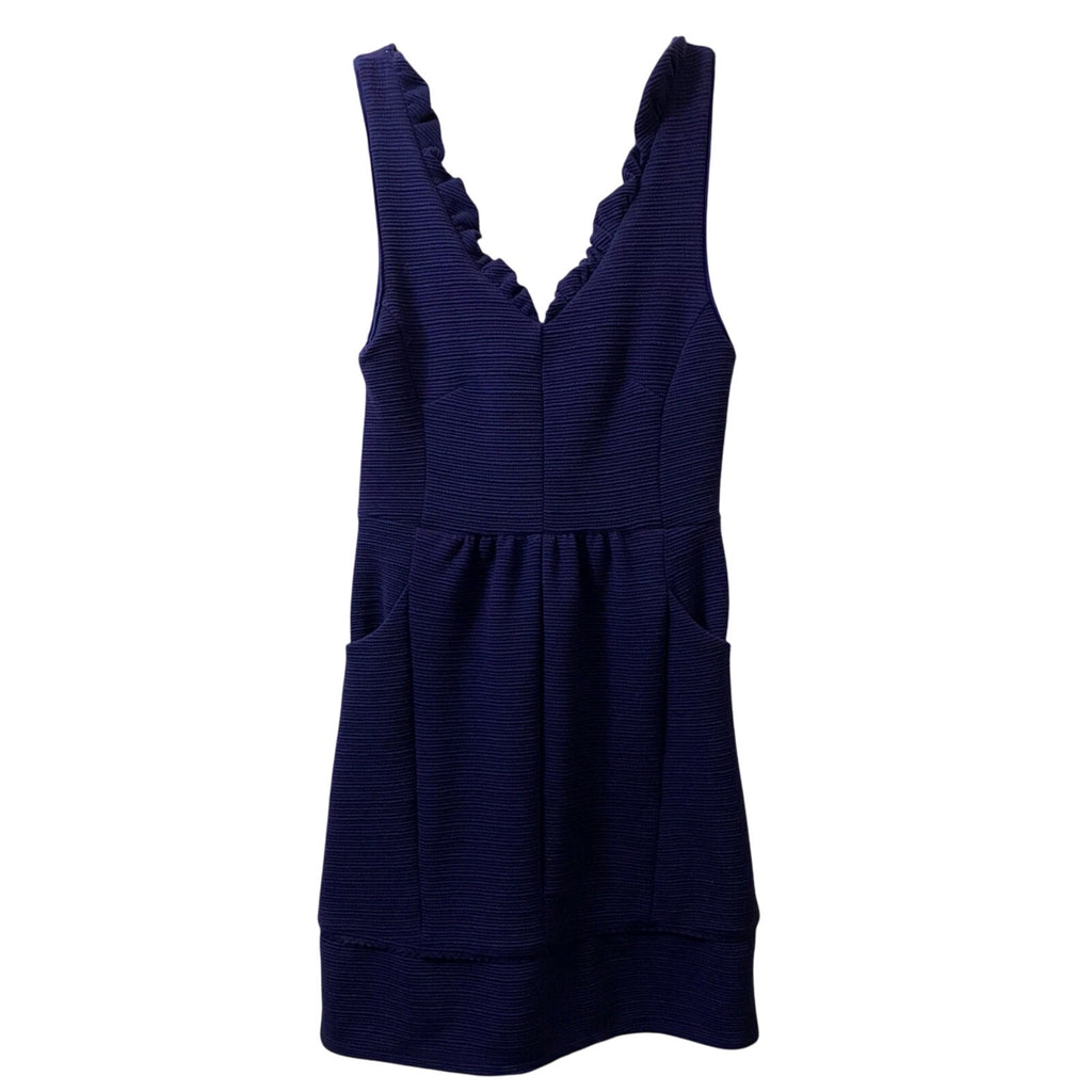 New Anthropologie MAEVE Ottoman Mini Dress $158 LARGE PETITE Blue