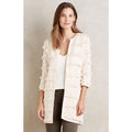 NEW Anthropologie Fringe-Stripe Car Coat by Harlyn Size S