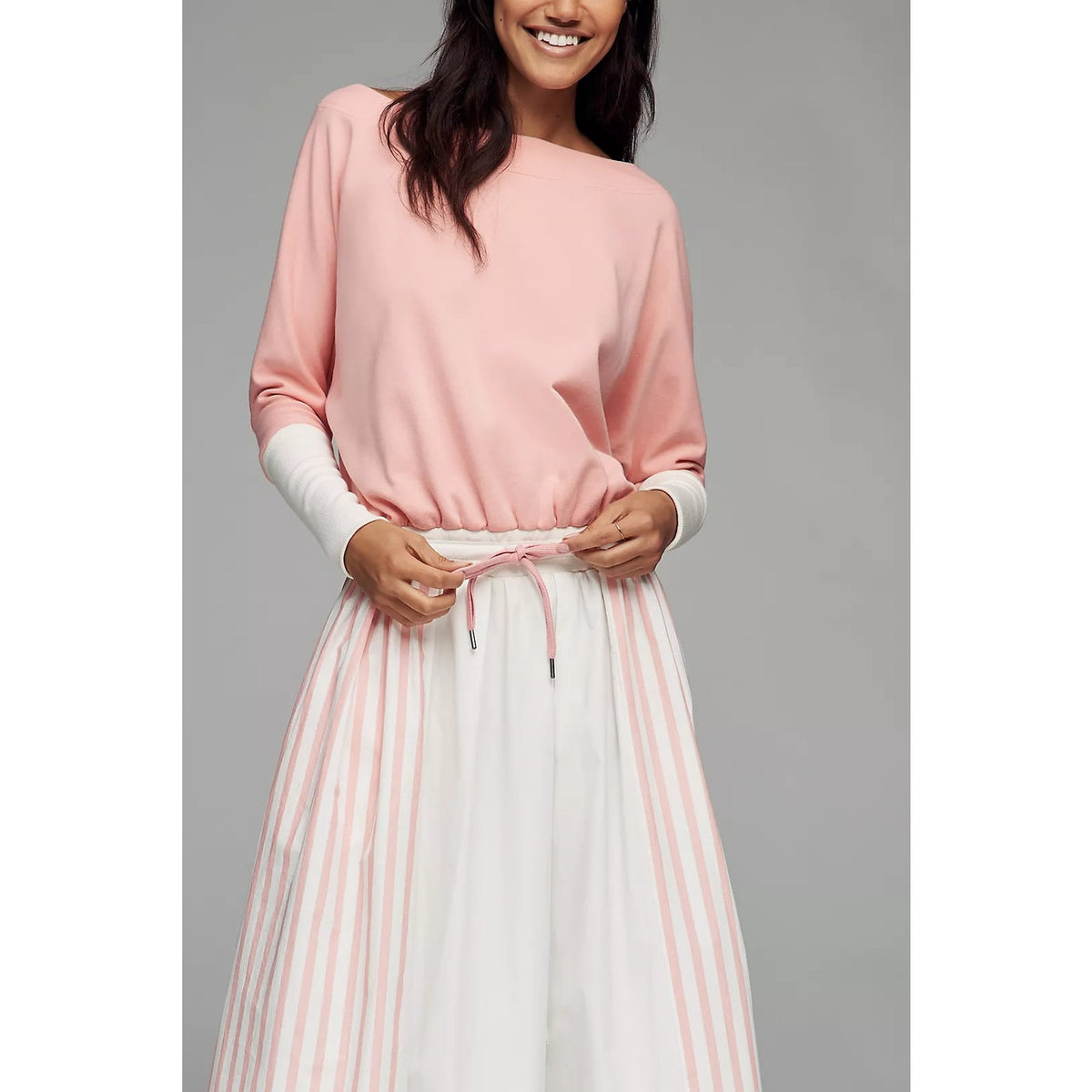 Anthropologie Daily Practice Twofer Long-Sleeve Maxi Dress MEDIUM Pink Anthropologie