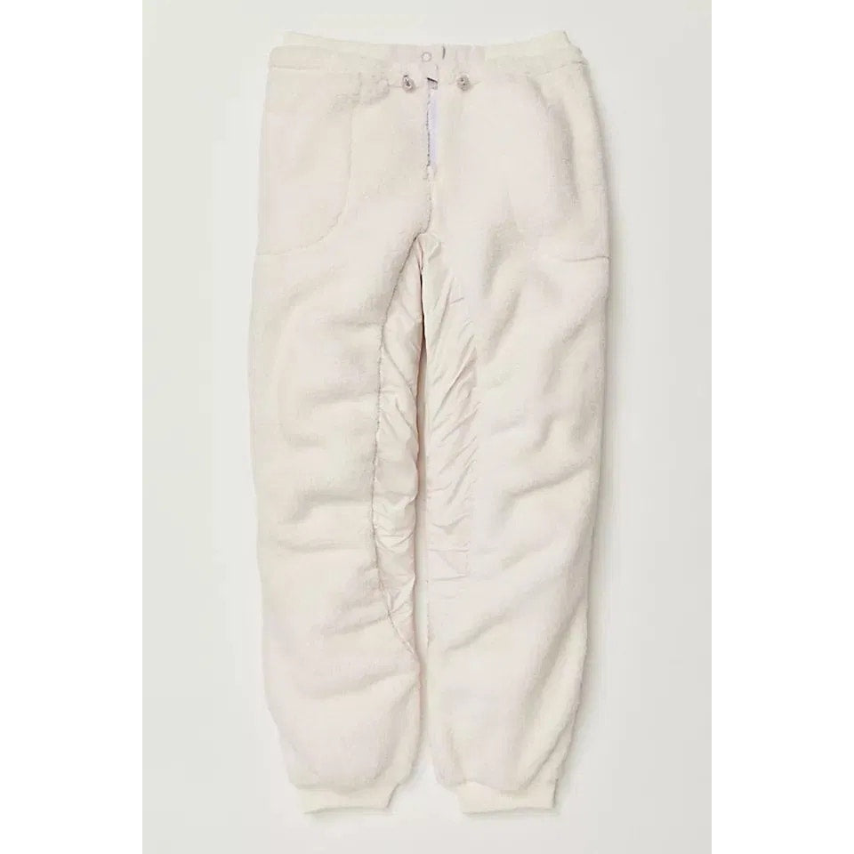 New FREE PEOPLE Sundown Fleece Jogger Style Pants $168 X-SMALL Ivory Sherpa