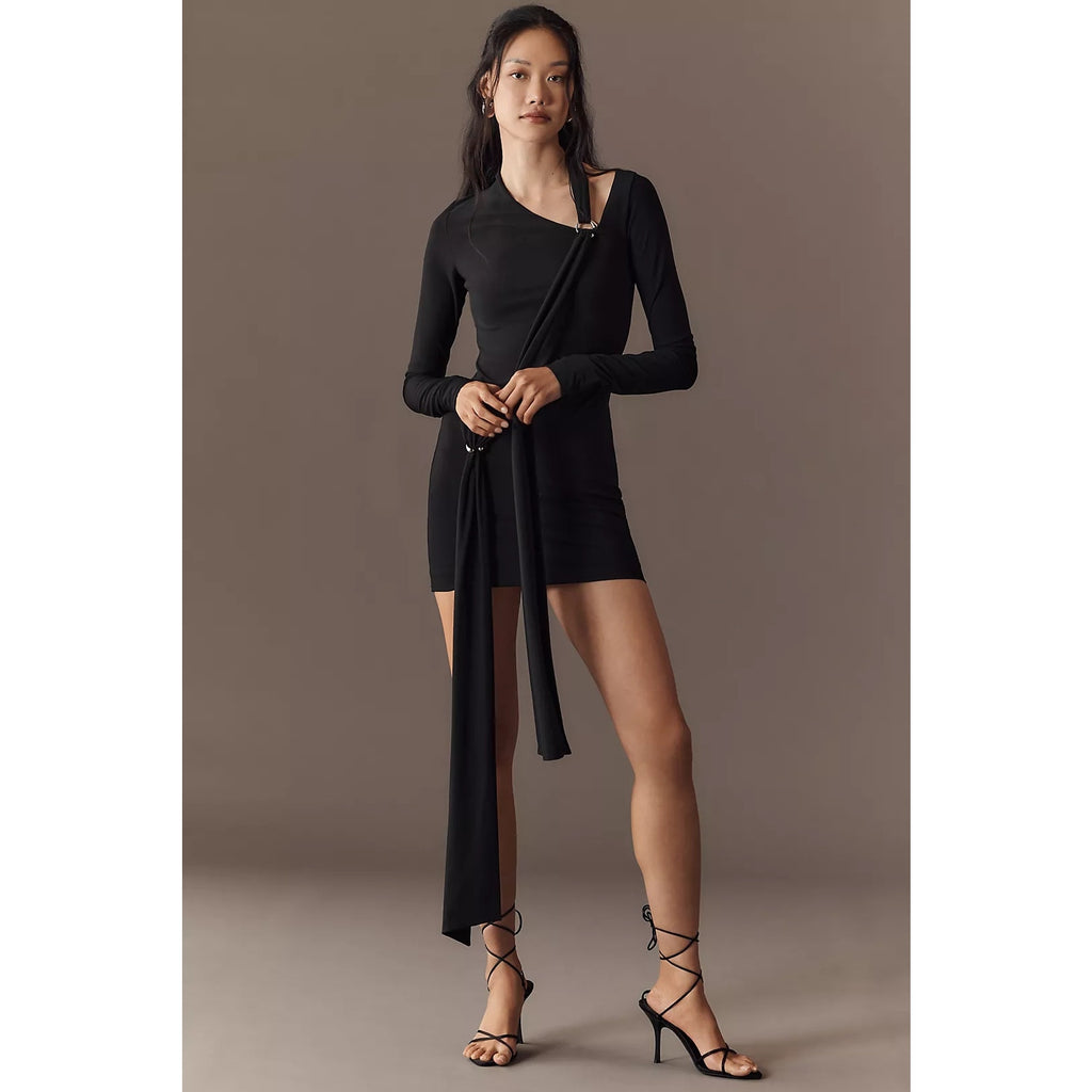 Anthropologie Misha Long-Sleeve Jersey Mini Dress