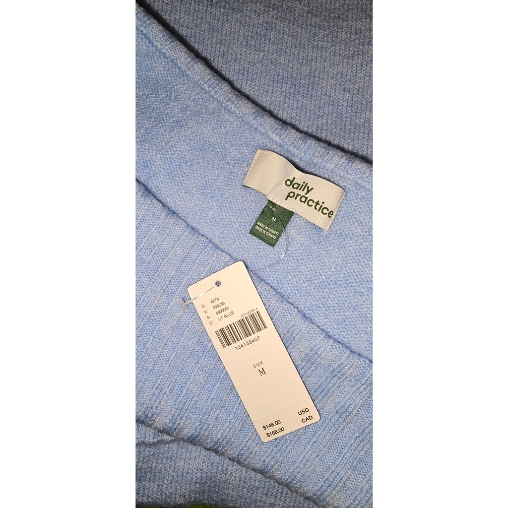 Anthropologie Daily Practice Off-Shoulder Foldover Midi Sweater Dress M Anthropologie