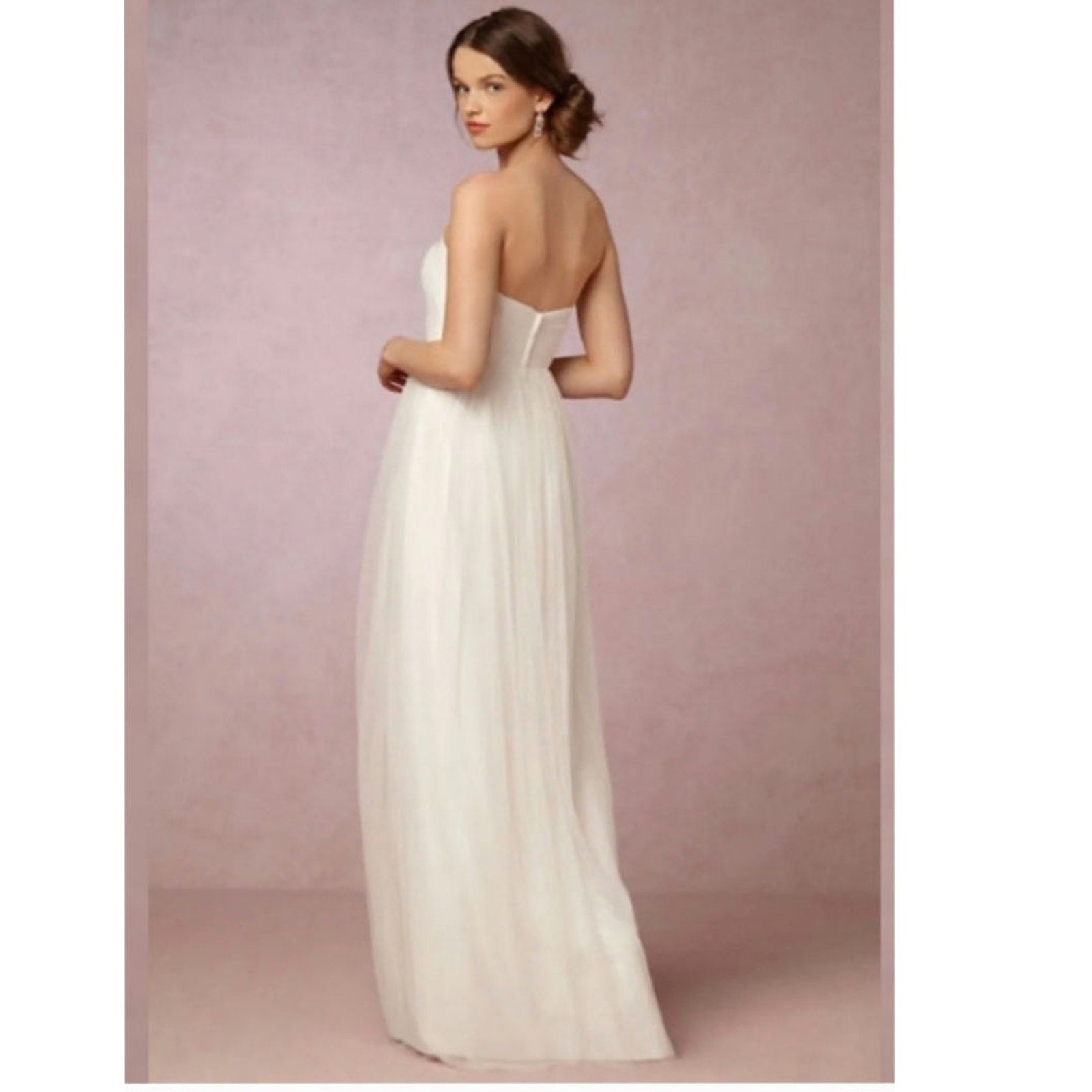 New Anthropologie BHLDN Jenny Yoo Annabelle Convertible Maxi Dress $260 Sz 6