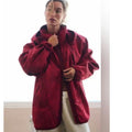 Free People FP MOVEMENT Canyon Crushin' Jacket X-SMALL Cranberry Red Free People