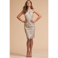 New Anthropologie BHLDN Emmeline Floral Lace Dress $220 SIZE 10 Silver