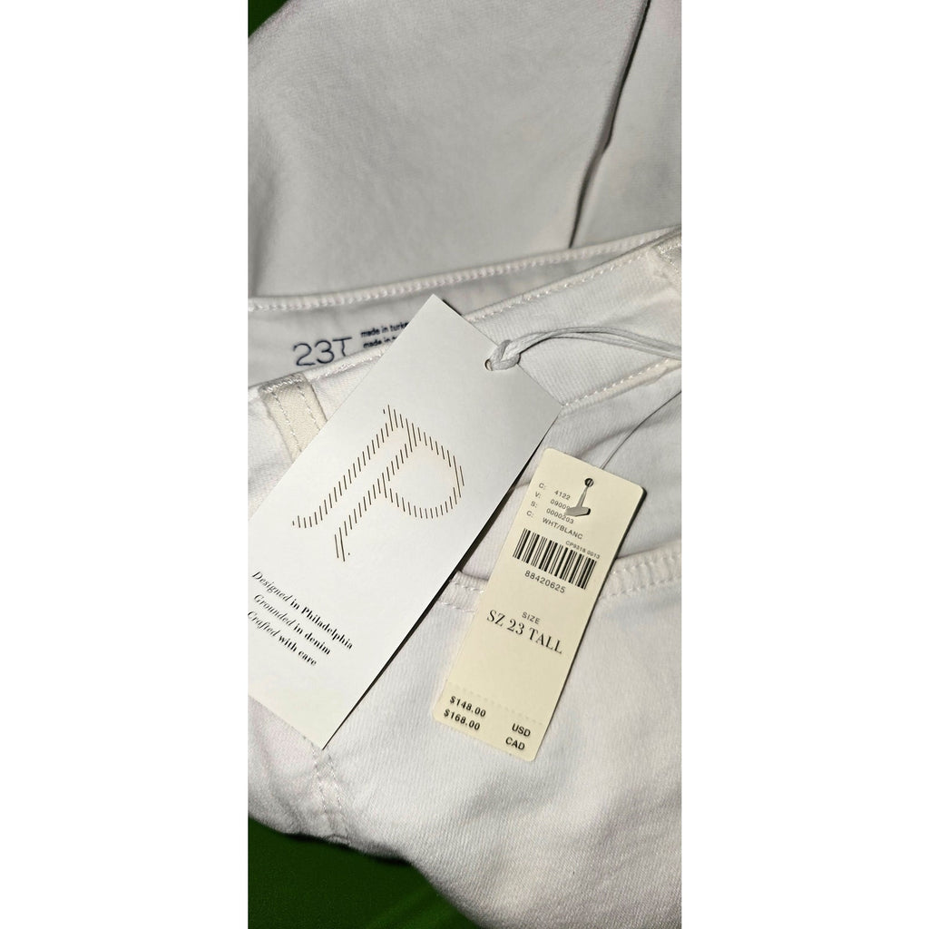 New ANTHROPOLOGIE The Yaya Mid-Rise Crop Flare Jeans by Pilcro $148 WHITE 23T