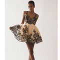 New Anthropologie Maeve Sleeveless V-Neck Lace Fit & Flare Mini Dress $298 SZ 14